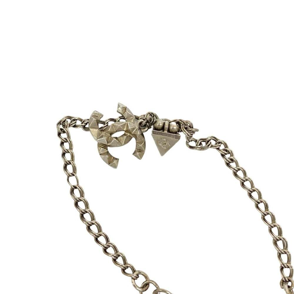 CHANEL Authentic Silver Logo Charm Bracelet - Picture 3 of 5